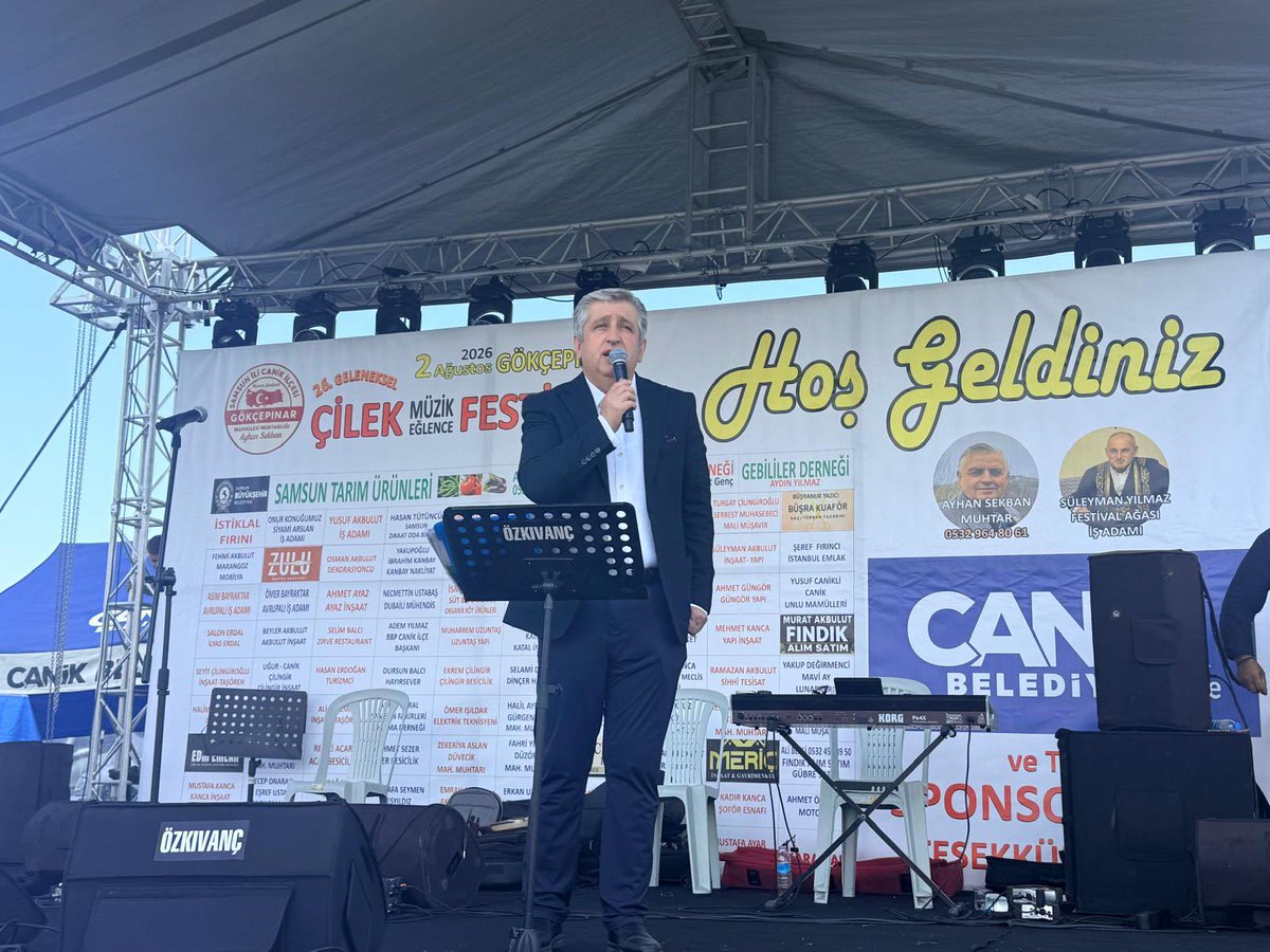 ChpCanik's tweet photo. Gökçepınar mahallesi 26. Çilek Festivaline, milletvekilimiz Sn. Murat Çan, ilçe yöneticilerimiz ve Büyükşehir belediye bşk. Adayı Sn. Cevat Öncü ile birlikte katıldık. Misafirperverlikleri için Mahalle Muhtarımız Ayhan Sekban ve emeği geçenlere teşekkür ederiz.#samsun #canik https://t.co/QxvL2hzG2u