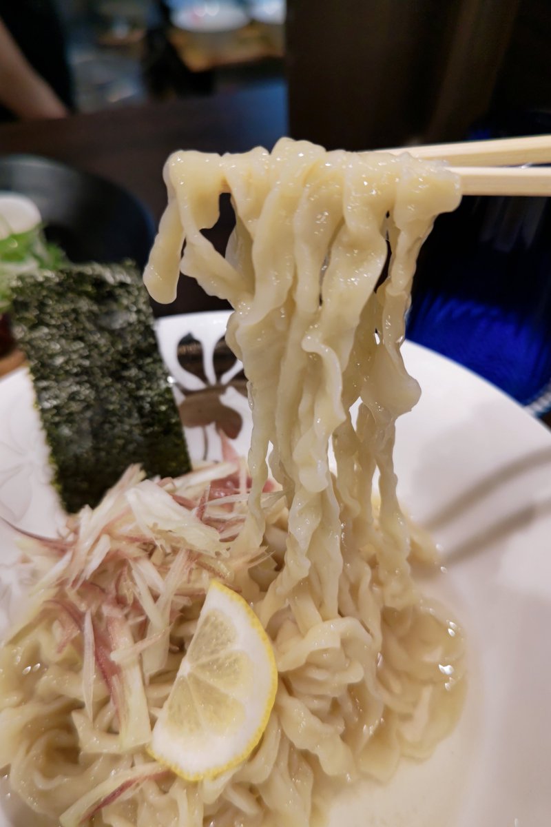 kumiko_gourmet's tweet photo. 岐阜県岐阜市折立909-1
#麺切り白流　さんへ

2人共冷やしだしつけそば'26
「昆布水とみょうが」
私はノーマル　1350円　手揉み麺に変更
相方は　トッピング　ヒラメと穴子フライ　1570円

手揉みのもっちりピロピロ麺が旨い✨️😋
つけ汁のたまり醤油的な濃い目の醤油に
焼干しの旨味が美味しい✨️😋 https://t.co/Zszr4cAnMr