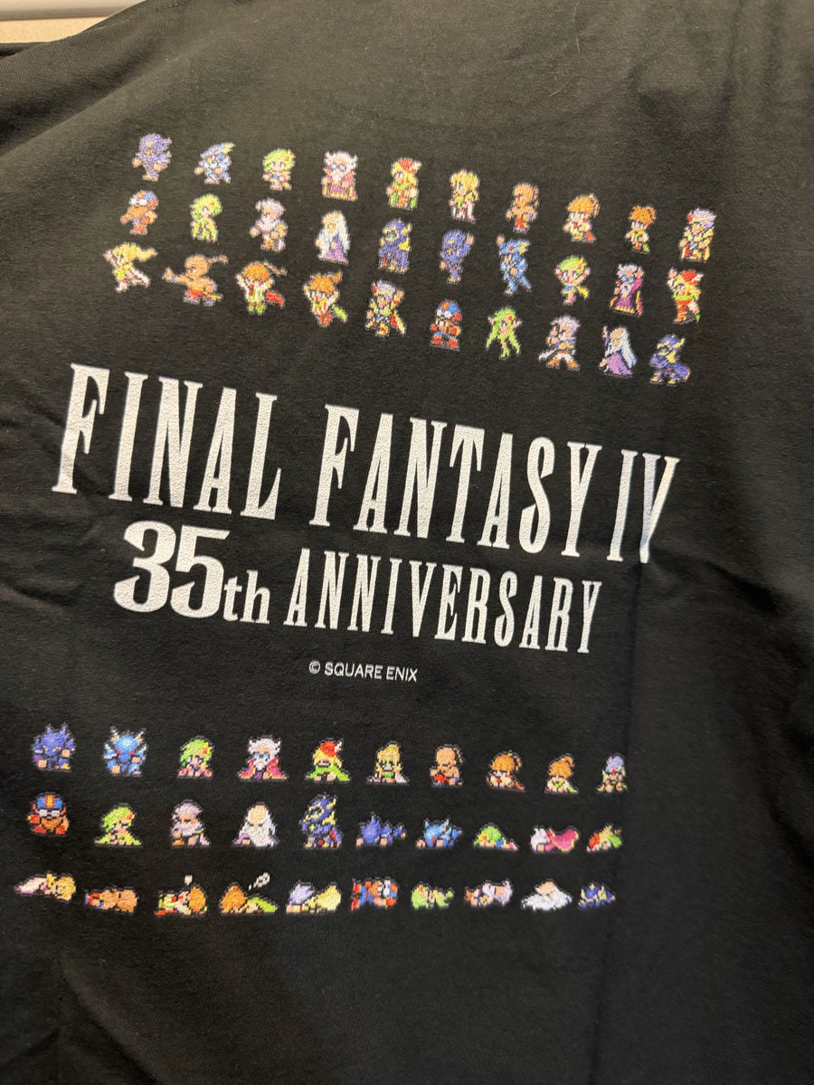 raitaro_'s tweet photo. FF4の35周年tシャツ可愛い！！！ https://t.co/AcQlW9XqhK
