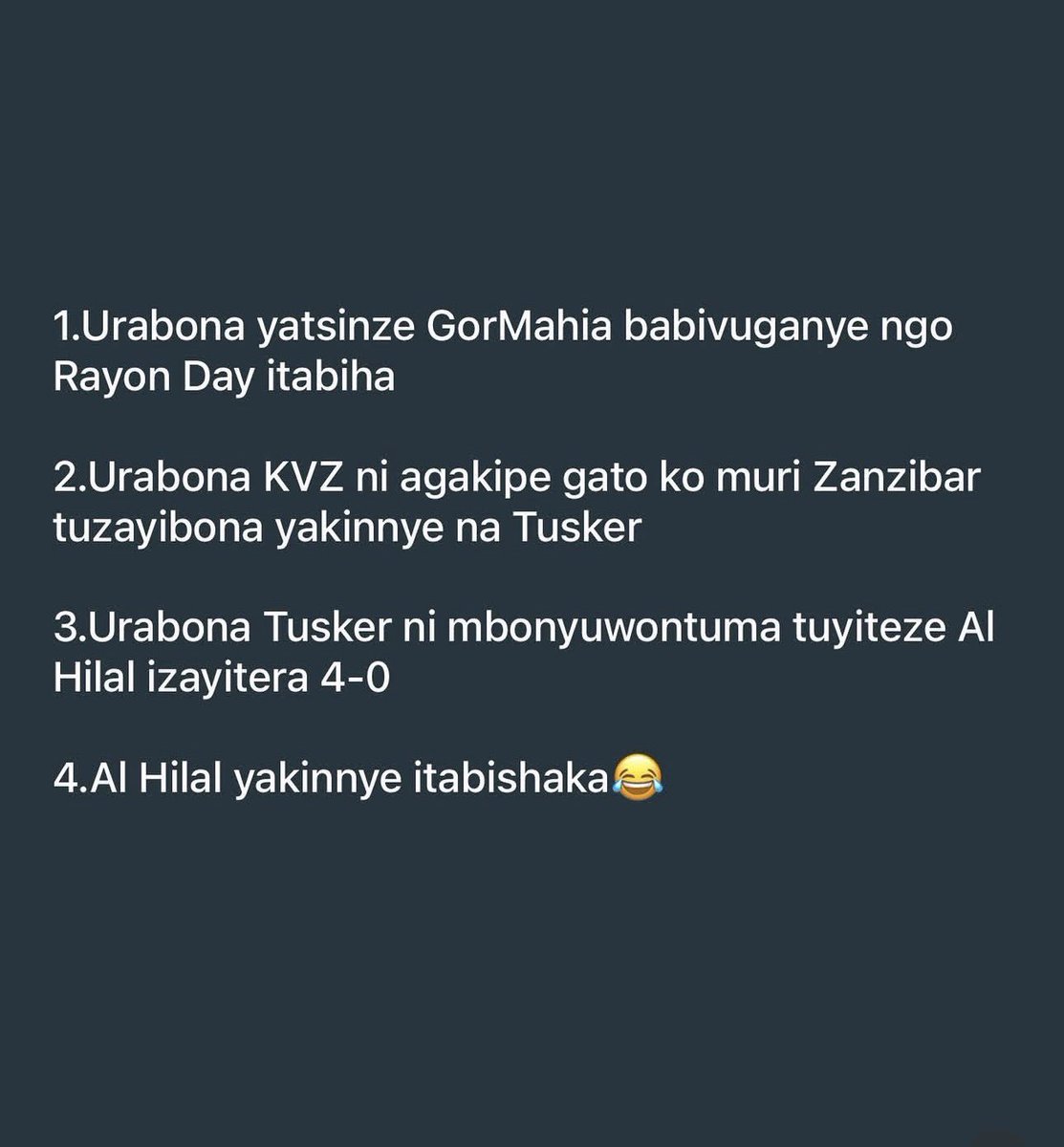 BoscoManirabona's tweet photo. Abafana ba NGANDATANU uko umukino utambutse ni gutya barimo gushaka impamvu 😂😂😂😂 https://t.co/yf8WIAkSoc