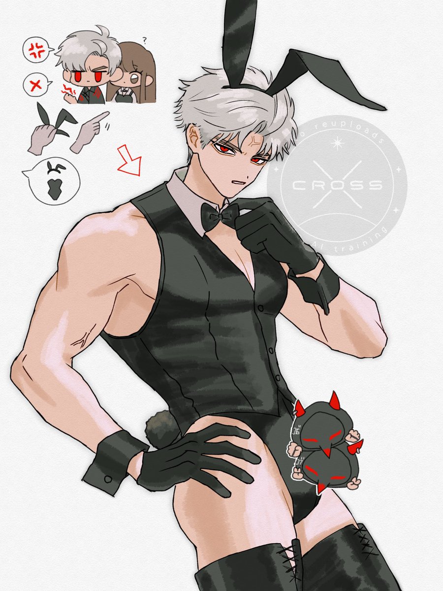 cross_x_cross_'s tweet photo. バニーの日 https://t.co/pcOUkBW82X