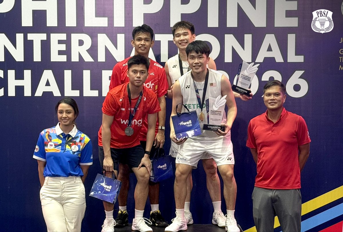 ferguzooooo's tweet photo. [UPDATE 02 Agustus 2026]

🏸INDONESIA IN 2026🏸
🇮🇩🇮🇩🇮🇩🇮🇩🇮🇩🇮🇩🇮🇩🇮🇩🇮🇩🇮🇩🇮🇩🇮🇩

• BWF WORLD TOUR SUPER 1000
🥇🇨🇳China Open: F. Alfian/M. S. Fikri
🥈🇮🇩Indonesia Open: Jonatan Christie
🥈🇮🇩Indonesia Open: R. Indra/N. Joaquin

• BWF WORLD TOUR SUPER 750
🥇🇯🇵Japan Open: F. Alfian/M. S. Fikri
🥈🇮🇳India Open: Jonatan Christie
🥈🇸🇬Singapore Open: F. Alfian/M. S. Fikri

• BWF WORLD TOUR SUPER 500
🥇🇮🇩Indonesia Masters: Alwi Farhan
🥇🇹🇭Thailand Open: L. R. Carnando/D. Marthin
🥇🇦🇺Australia Open: Alwi Farhan
🥈🇮🇩Indonesia Masters: R. Indra/N. Joaquin
🥈🇦🇺Australia Open: S. K. Gutama/M. R. P. Isfahani
🥈🇦🇺Australia Open: F. D. Kusuma/M. T. Puspitasari

• BWF WORLD TOUR SUPER 300
🥇🇹🇭Thailand Masters: Moh. Zaki Ubaidillah
🥇🇹🇭Thailand Masters: B. Maulana/L. R. Carnando
🥇🇹🇭Thailand Masters: S. F. S. Ramadhanti/A. C. Pratiwi
🥇🇹🇭Thailand Masters: A. Maulana/I. C. S. Jamil
🥇🇹🇼Taipei Open: L. R. Carnando/D. Marthin🆕
🥈🇹🇭Thailand Masters: R. Indra/N. Joaquin
🥈🇹🇭Thailand Masters: B. Setiabudi/M. D. Oktavianti
🥈🇨🇭Swiss Open: Alwi Farhan
🥈🇨🇭Swiss Open: Putri Kusuma Wardani
🥈🇲🇴Macau Open: A. F. Rayhan/D. A. Wahyudi

• BWF TOUR SUPER 100
🥈🇨🇳Ruichang Masters: Prahdiska Bagas Shujiwo
🥉🇨🇳Ruichang Masters: Ni Kadek Dhinda A. Pratiwi
🥉🇨🇳Ruichang Masters: A. Rahayu/L. T. Mayasari
🥉🇨🇳Baoji Masters: B. Prasertyo/A. N. T.  Munggaran

• INTERNATIONAL CHALLENGE 
🥇🇸🇬Singapore: D. E. Marvino/T. Aderya
🥇🇻🇳Vietnam: Richi Duta Richardo
🥇🇹🇭Phuket: A. Pratama/M. N. Khoiriyansyah
🥈🇸🇬Singapore: Bismo Raya Oktora
🥈🇸🇬Singapore: Komang Ayu Cahya Dewi
🥈🇸🇬Singapore: Y. E. Y. Y. Rambitan/P. H. Rindorindo
🥈🇵🇭Philippines: T. Aderya/A. O. Subagio🆕
🥉🇸🇬Singapore: Dendi Triansyah
🥉🇸🇬Singapore: Richie Duta Ricardo
🥉🇸🇬Singapore: J. F. Gosal/P. H. Mentari

• INTERNATIONAL SERIES
🥇🇸🇬Singapore: E. R. Purnowo/A. Y. Santoso
🥇🇸🇬Singapore: M. A. Farizi/J. M. Rismawardani
🥈🇸🇬Singapore: S. Herdiansyah/A. F. Leonardo
🥉🇸🇬Singapore: J. F. Gosal/G. R. Hafidz

• THOMAS & UBER CUP
🥉🇩🇰Horsens: Women's Team

• ASIAN TEAM CHAMPHIONSHIPS
🥉🇨🇳Qingdao: Men's Team
🥉🇨🇳Qingdao: Women's Team

• ASIAN CHAMPIONSHIPS
🥉🇨🇳Ningbo: F. Alfian/M. S. Fikri
🥉🇨🇳Ningbo: S. F. S. Ramadhanti/A. C. Pratiwi

-------- JUNIOR TOURNAMENT --------

• JUNIOR INTERNATIONAL GRAND PRIX
🥇🇮🇩Jaya Raya: Radithya Bayu Wardana
🥇🇮🇩Jaya Raya: M. V. Annafsa/G. A. Lumintang
🥇🇮🇩Jaya Raya: A. Nirul/Y. R. Putri
🥈🇮🇩Jaya Raya: Fardhan Rainand Joe
🥈🇮🇩Jaya Raya: F. Pangestu/A. Siahaan
🥉🇳🇱Dutch: F. Pangestu/A. Siahaan
🥉🇳🇱Dutch: R. D. E. Pramono/A. N. Candani
🥉🇮🇩Jaya Raya: Maharishiel Timotius Gain
🥉🇮🇩Jaya Raya: Fathurachman
🥉🇮🇩Jaya Raya: Hani Miftasari
🥉🇮🇩Jaya Raya: Miftaqul Putri Ayudis
🥉🇮🇩Jaya Raya: Ghina Khairani Guniandi
🥉🇮🇩Jaya Raya: M. R. Mubarrok/R. D. E. Pramono
🥉🇮🇩Jaya Raya: M. A. Rakhanda/F. B. A. Ridar
🥉🇮🇩Jaya Raya: J. M. Faiza/H. Miftasari
🥉🇮🇩Jaya Raya: A. M. Putr/N. A. Rahma
🥉🇮🇩Jaya Raya: R. D. E. Pramono/A. N. Candani

• JUNIOR INTERNATIONAL CHALLENGE
🥉🇲🇾Malaysia: N. H. Afifah/S. A. Azzalia
🥉🇲🇾Malaysia: F. I. K. Ramdhan/R. M. C. Ayu

• ASIAN JUNIOR CHAMPIONSHIPS
🥉🇯🇵Japan: Fardhan Rainanda Joe

#BadmintonIndonesia 

📷 PBSI