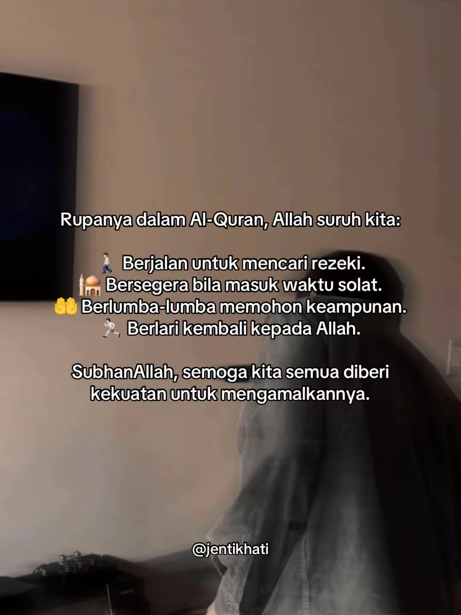 jentikhati's tweet photo. Allah lebih tahu apa yang kita perlukan daripada diri kita sendiri. Oleh kerana itu, serahkan saja segala urusan kita kepada-Nya. Semua akan indah pada waktunya. Asal jangan jauh-jauh dari-Nya. Allah Maha Mengetahui semuanya. https://t.co/KSB4663orS