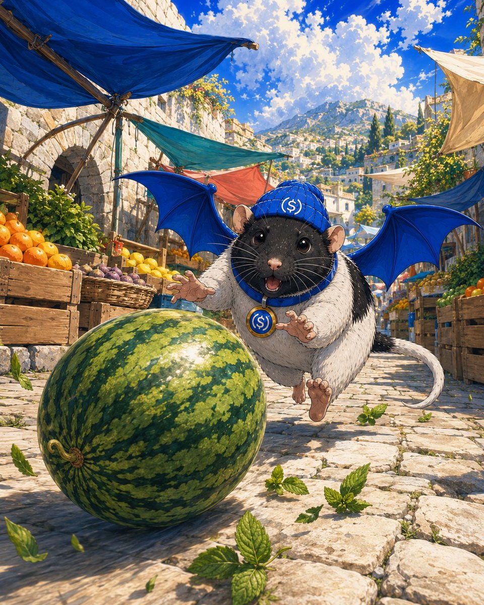 FatCatBatRatFan's tweet photo. Run first. Ask questions later. 🍉💨 #USDC https://t.co/2F9aWzVwut