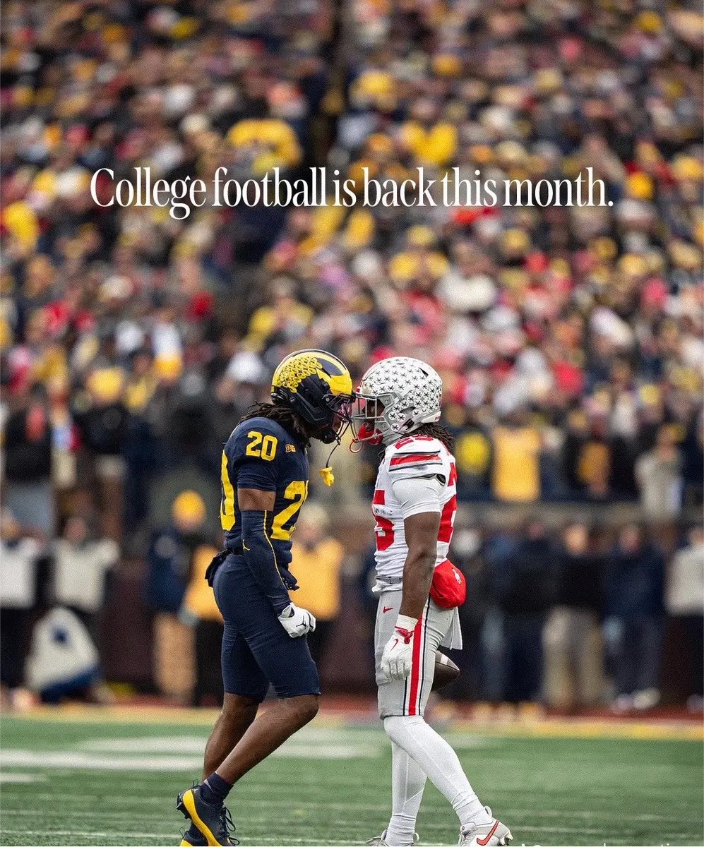 VDBagain's tweet photo. Welcome back, college football. https://t.co/RdjuWK7e5Y