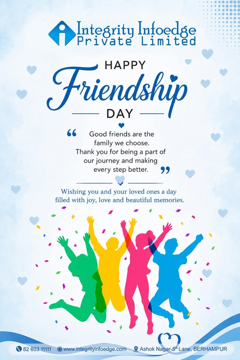 InfoedgeLimited's tweet photo. #FriendshipDay #HappyFriendshipDay #integrityinfoedge https://t.co/UFuJXvbVMN