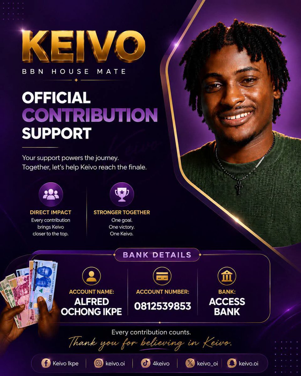 Joyy_unusual's tweet photo. Imagine what we can achieve when every Keivote shows up. If you can, please support @keivo_oi . Every contribution, big or small, brings us closer to the goal. Thank you for believing in him.
#Keivote https://t.co/sbAycgrMFW