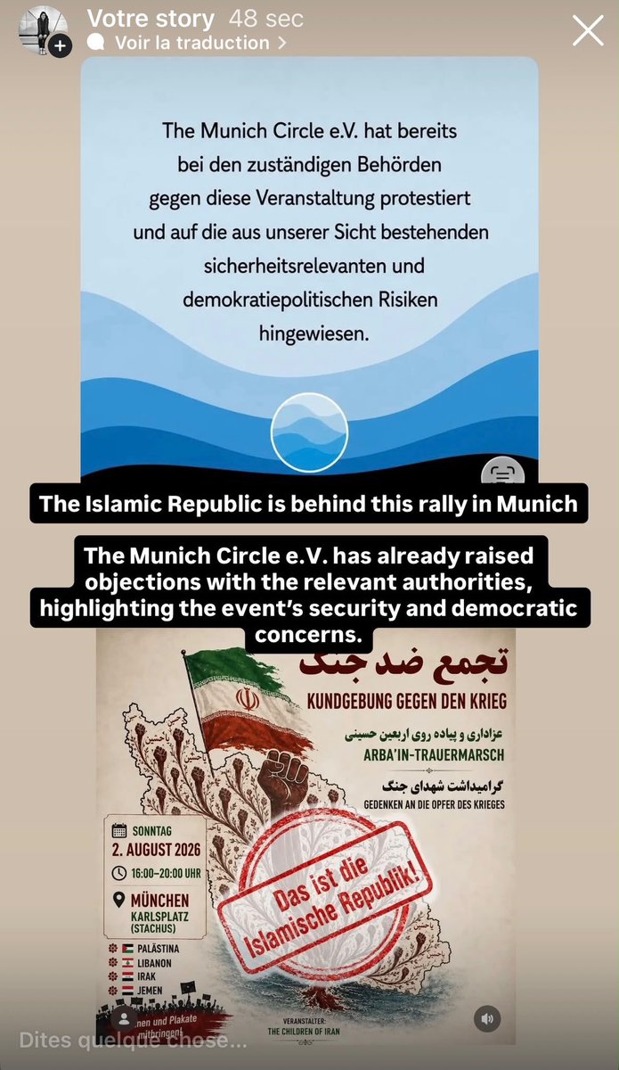 AttilaTeri's tweet photo. Wer in München erlaubt, dass man offiziell Propaganda für das mörderische Mullah Terrorregime betreiben kann?
#FreeIran #WeStandWithisrael #Islamismus #Terrorismus #KVR #München #OBKrause https://t.co/zhCFHxVTCM