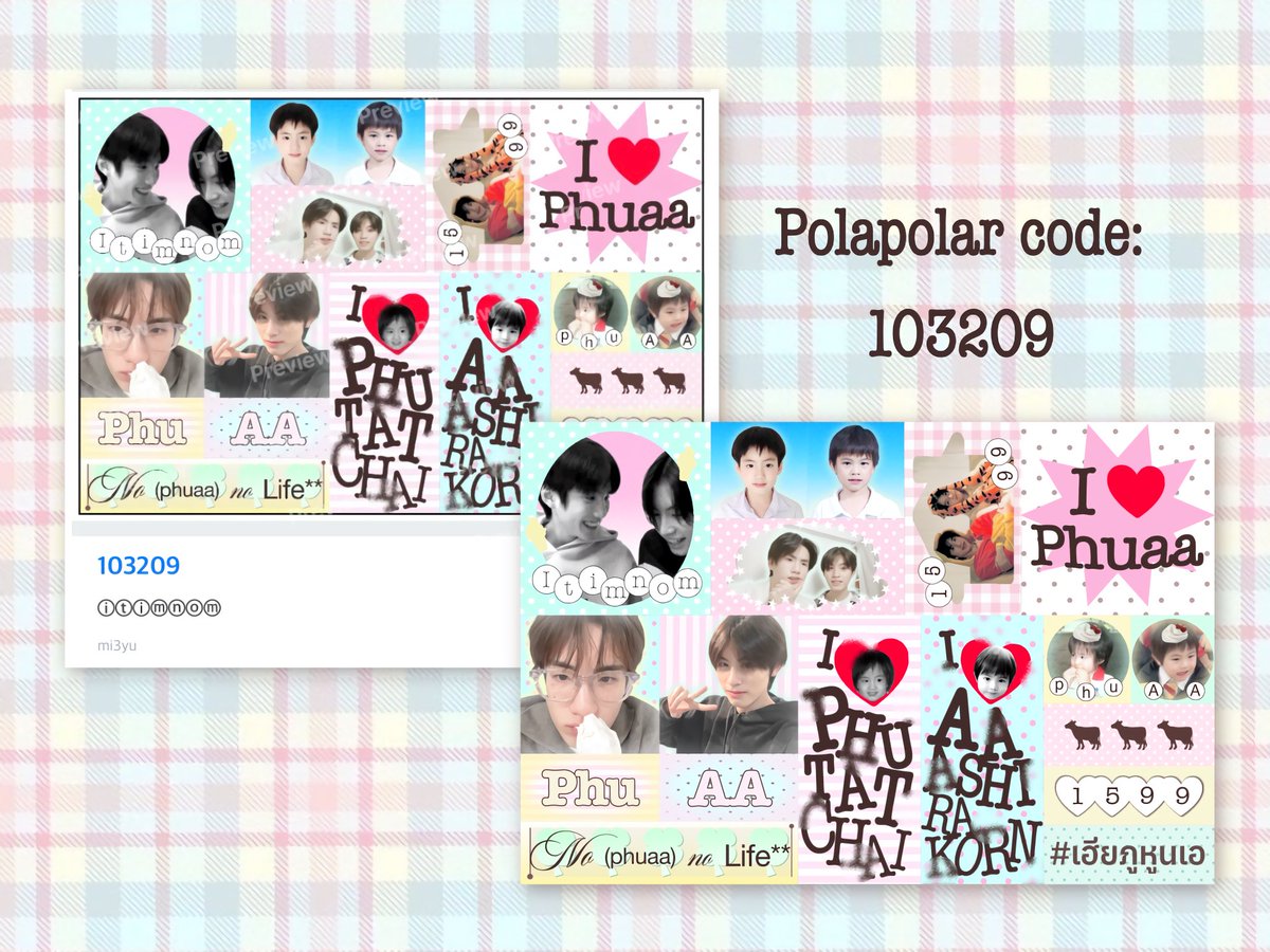 mii3yu_'s tweet photo. ꒰  𝑝𝑙𝑠 𝑟𝑡 𝑏𝑒𝑓𝑜𝑟𝑒 𝑢 𝑢𝑠𝑒 𝑛𝑎 ꒱
⟢ Phuaa sticker set giveaway
⟢ code:103209
⟢{#moshimoshi sticker}
⟢“*Personal use only kub”

#ตลาดนัดbus #BUSbecauseofyouishine #mii3yu https://t.co/sPyuwy8CDH