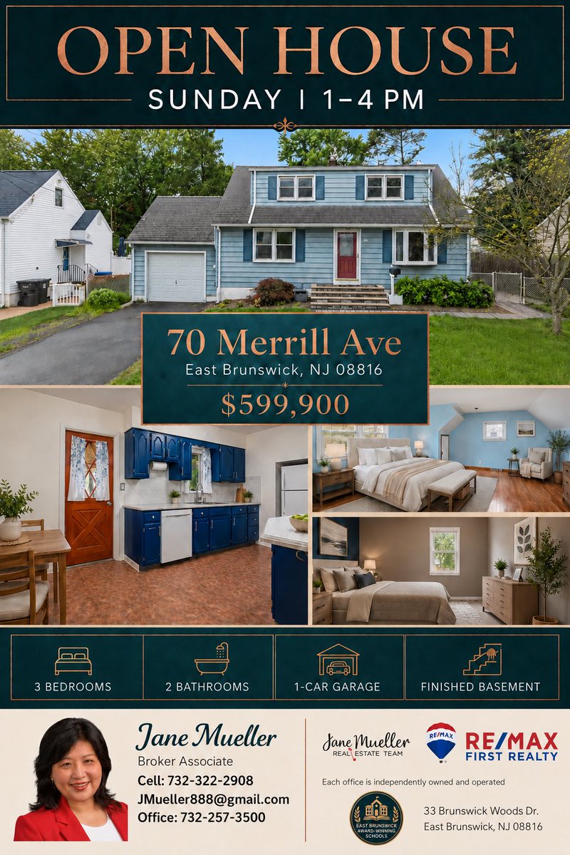 JaneJmueller888's tweet photo. 📣FINAL CALL FOR BACK-TO-SCHOOL MOVES! 

Want to be settled in your new home before school starts?

Stop by our open houses this weekend to check out some amazing homes, or ☎️ at 732 322 2908.

#janemuellerteam ; #backdrop ; #eastbrunswick ; #openhouse https://t.co/C3ZOctWNW2