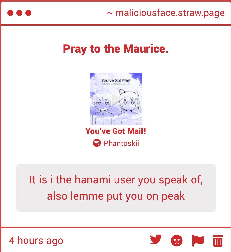 Malicious Face tweet media