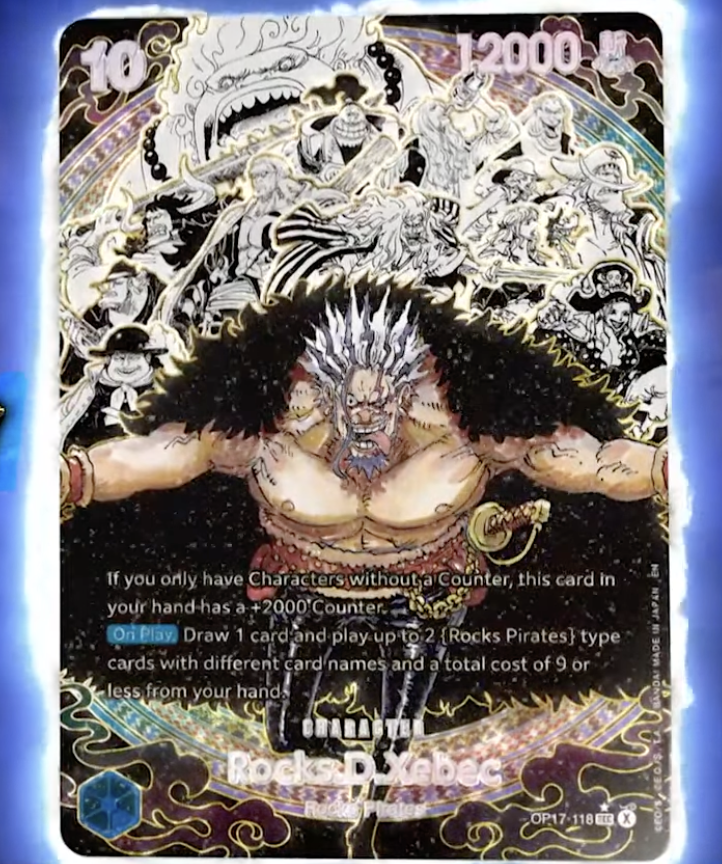 AndyCollectz's tweet photo. New OP17 "Pirate Crew Super Alt Arts"

Rocks D. Xebec &amp; Monkey D. Luffy https://t.co/RQovCzWIT1