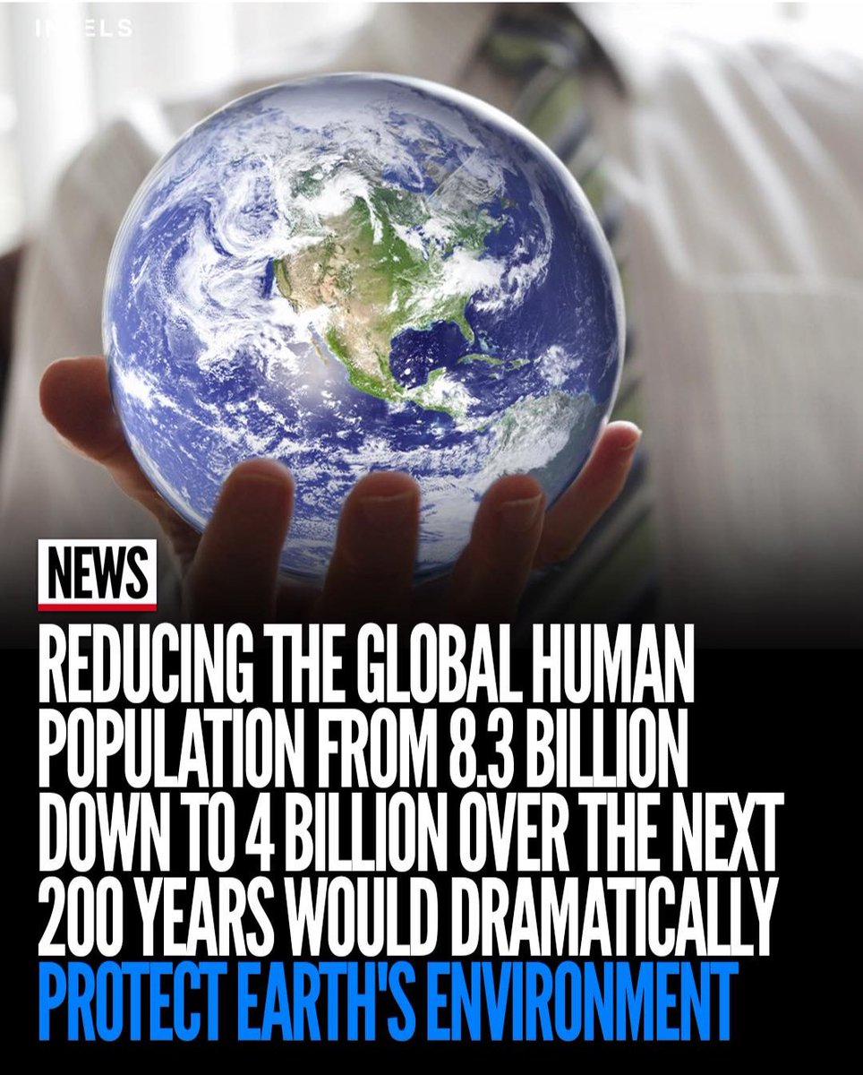 SanatanPrabhat's tweet photo. To save the planet, some scientists argue we need to cut the global population in half to 4 billion! 🌍📉
Meanwhile, projections show the world population could skyrocket to 12.4 billion by 2100. 📈👥
#GlobalPopulation #Earth #Environment https://t.co/PSuefjmU0R