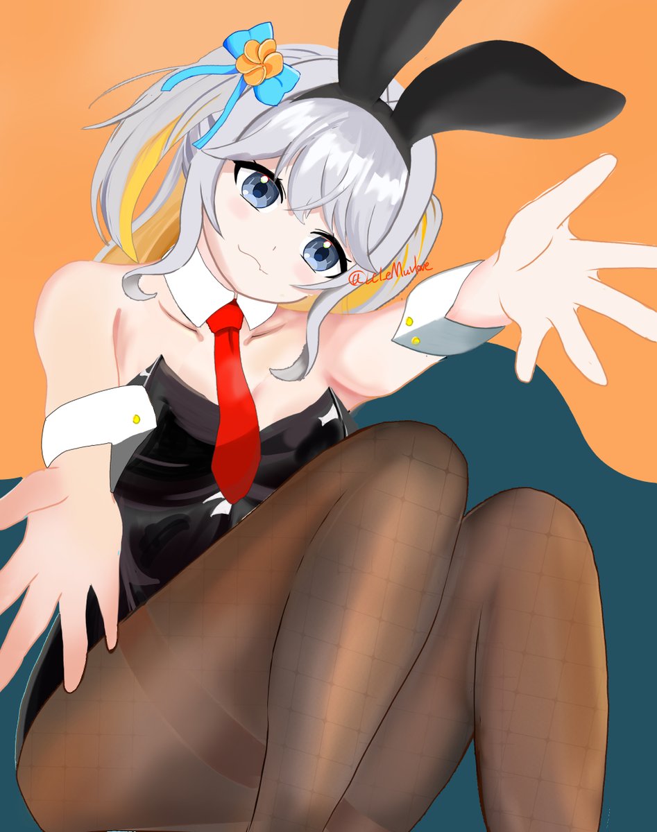 LeLeMuvlove's tweet photo. レイラ・ジェンキンス
「今日はバニーの日なんだって、どうかな？」

#マブガル 
#マブガルアート https://t.co/gIMBaBCvBg