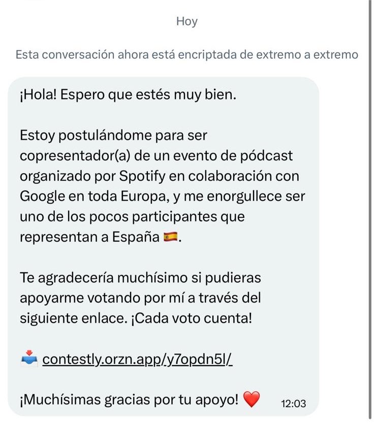 MedF1osTV2's tweet photo. 🚨🚨🚨

Si alguien recibe este mensaje desde la cuenta de @MedF1osTV ¡NO ABRIR! ⚠️

Me han quitado la cuenta por entrar al mismo mensaje de otro compañero y ahora estoy en proceso de recuperarla.

¡DIFUSIÓN PORFA! 🙏🏽 

Y si alguien sabe como ayudarme… https://t.co/PO0NmZ0jy2