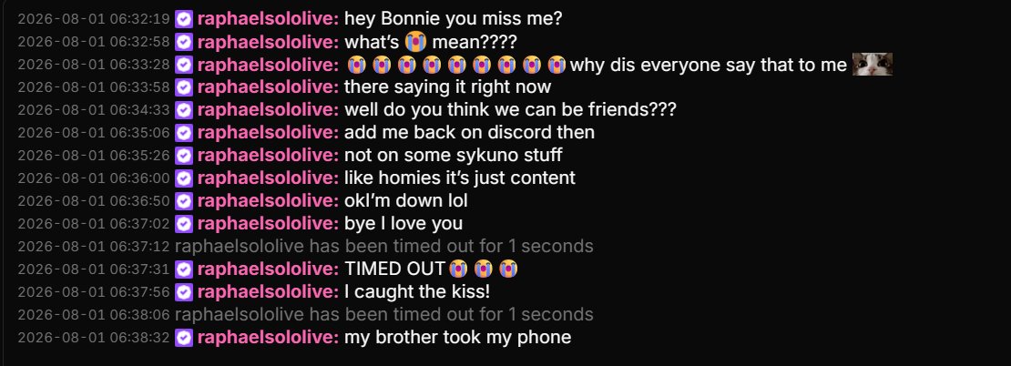 Anonymousyhrc's tweet photo. Twitch Streamer Raphael and Bonnie Caught Flirting  @bonniewords @bonathen @arky https://t.co/9zVo54Reg0