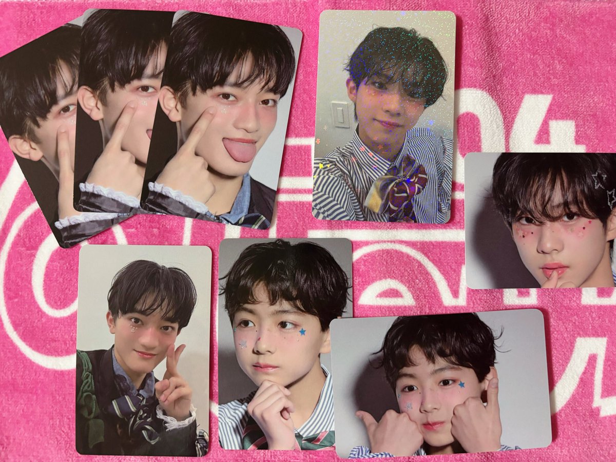 73_ytrht's tweet photo. Not Found トレカ ランダム　交換

【譲】画像1枚目
伊藤　成田　水上　水上ホロ

【求】💖>⭐️ (画像2枚目)
矢島

ホロ1:通常2の比率違い可能です。

8/5星男祭での手渡し交換希望です。
お気軽にDMまでお願いします。 https://t.co/nUM2Oo7xrD