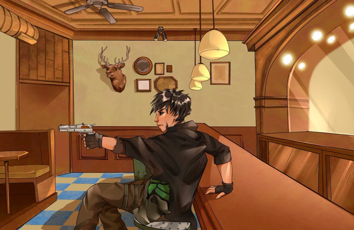 HtgaelSlavek's tweet photo. @Belenndaniel The bar by @ElizabethArts91 https://t.co/w6OQr37A6H