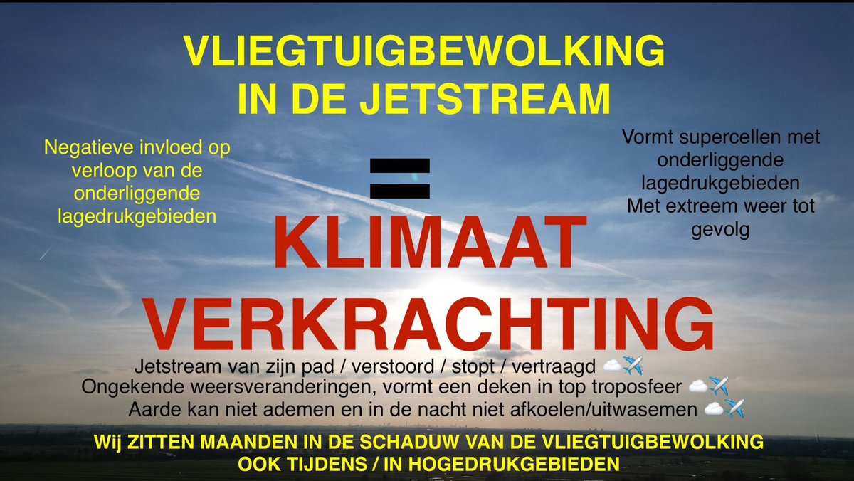 Jacques48960502's tweet photo. @RobertvanWaning Op de satellietbeelden goed te zien, gaat 24/7/365 door, vaak ook onzichtbaar doordat er geen condensatie plaats vindt.
Wat explosief naar voren komt bij een temperatuurdaling, met celvorming bij een onderliggend lagedrukgebied ☁️☁️✈️✈️ https://t.co/lir94OM5n4