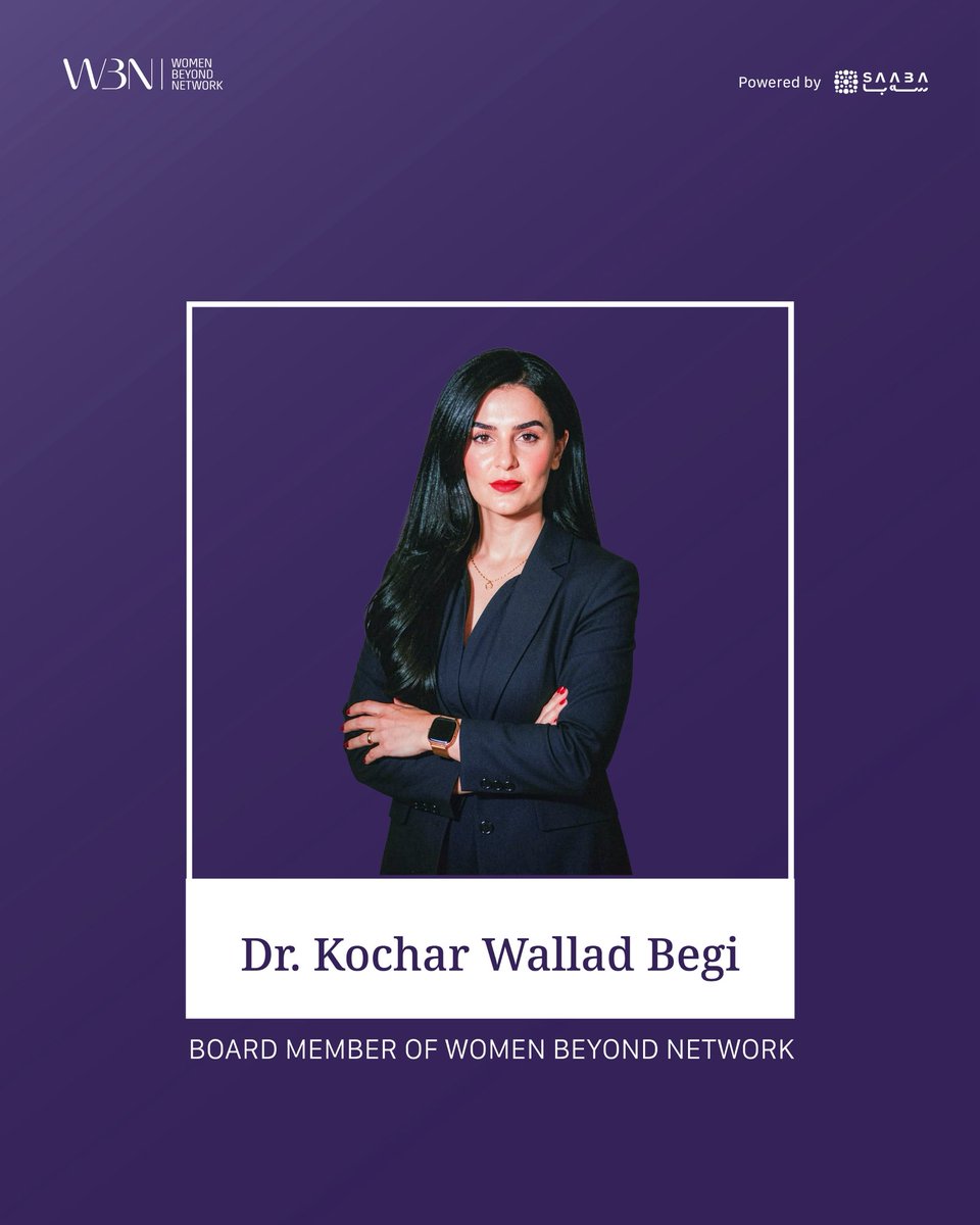 WomenBeyondNet's tweet photo. Dr. Kochar Wallad Begi is a Swedish-Kurdish scientist, healthcare professional, public leader, and advocate for equality whose work bridges medicine, research, public policy, and community leadership. Holding a Ph.D. in cardiovascular medicine, she has dedicated her career to advancing evidence-based healthcare, scientific excellence, and inclusive public service. Alongside her work in clinical pathology, she serves as an elected representative in the City of Gothenburg, contributing to policies that strengthen healthcare, education, and equal opportunities for all.

Dr. Wallad Begi’s professional journey reflects both academic excellence and a deep commitment to serving society. With extensive experience in biomedical research, diagnostic medicine, and healthcare, she combines scientific expertise with public leadership to drive meaningful change. Her interdisciplinary background enables her to connect science, policymaking, and community engagement, ensuring that research and innovation translate into practical solutions that improve people’s lives.

Originally from the Kurdistan, Dr. Wallad Begi’s life has been shaped by resilience, perseverance, and an unwavering belief in the power of education. After arriving in Sweden as a refugee, she pursued higher education, earned advanced scientific degrees in the United Kingdom, and later established herself as both a respected healthcare professional and an elected policymaker in Sweden. Her journey reflects the transformative impact of opportunity, determination, and inclusive societies.

As a Board Member of Women Beyond Borders, Dr. Wallad Begi contributes to advancing the organization’s global mission of empowering women, fostering cross-cultural collaboration, and supporting initiatives that create lasting social impact. She remains dedicated to building bridges between communities, promoting inclusive leadership, and inspiring positive change across borders.