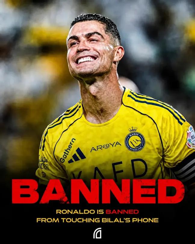 templeruncomedy's tweet photo. @FabrizioRomano 🚫 OFFICIAL STATEMENT 🚫
🚨 BREAKING NEWS 🚨
After careful review, a decision has been made. Effective immediately, Ronaldo has been BANNED until further notice. https://t.co/QzJUyNM4by