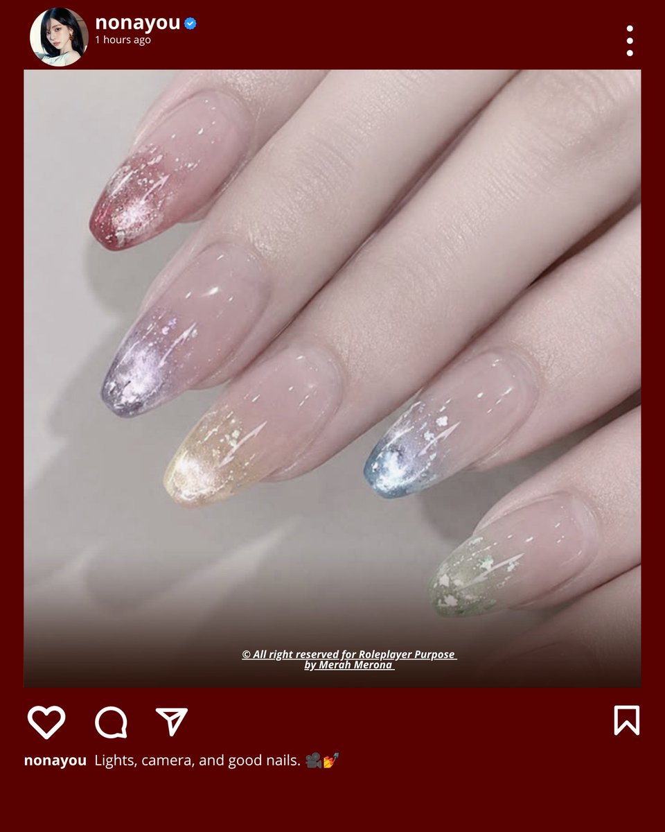 arbitlara's tweet photo. ⠀⠀⠀
⠀⠀⠀
NONA INSTAGRAM 
2 AGUSTUS 2026

nonayou:
Lights, camera, and good nails. 🎥💅
⠀⠀⠀
⠀⠀⠀ https://t.co/Mk7DUbzGM6
