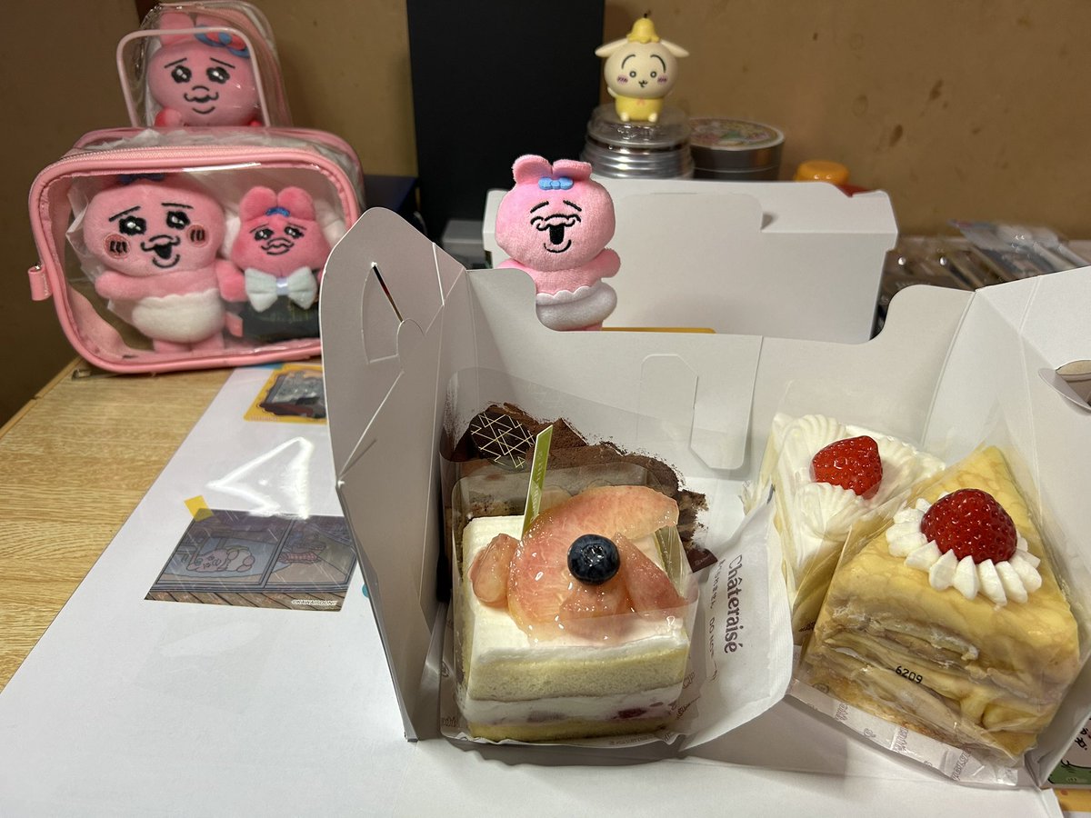 himono71's tweet photo. ひものぉ
ケーキ🎂ありがとうでちゅ🍰
何歳になったかわからないけどありがとでちゅ٩(๑❛ᴗ❛๑)۶
うさぎもお祝いに来てくれてありがとでちゅ٩(๑❛ᴗ❛๑)۶
#おぱんちゅうさぎ
#NANSAINANDAI https://t.co/55TLC4L1CZ