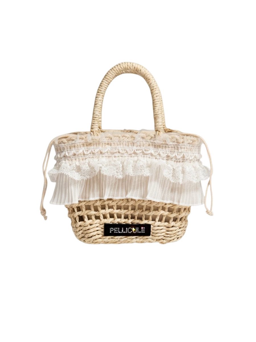 yr173_oO's tweet photo. 【ゆるぼ  譲渡】PELLICULE ぺリキュール

かごバッグ

frill lace basket bag
color ivory
¥9,900

売り切れのため、定価(+送料)でお譲りいただける方を探しています。
もしいらっしゃいましたら、リプライorDMお願いいたします🙏🏻 https://t.co/z4Tu8Wy9FE