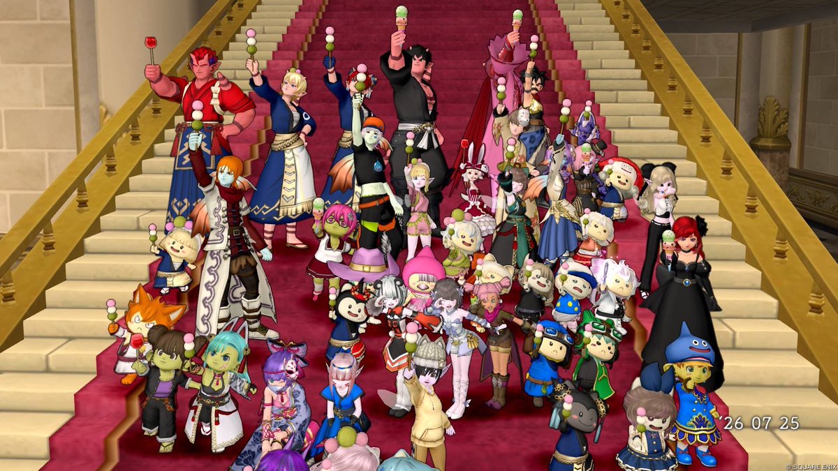 flynn_dqx's tweet photo. 先週の話ですが…
#ティアフェス #おだんご団 に参加しました🍡
しぐさ当て･おだんごの花道･風船上げをしました🎈
しぐさの写真はおだんごの花道で撮り過ぎて流れてしまいました😭
風船ではやっぱりイイクさんの事を考えちゃいました…
楽しい企画をいっぱいありがとう！ https://t.co/4Wt2F7xzqy