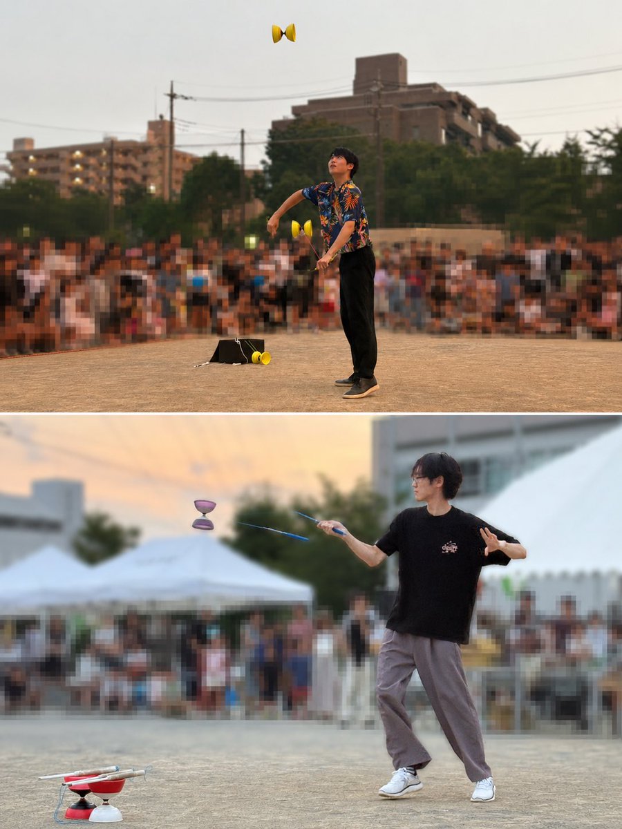 Chuo_juggling's tweet photo. 8月1日、新百合ヶ丘の夏祭りでパフォーマンスを行いました🤹‍♀️たくさんの方に見ていただき本当にありがとうございました‼️
#ジャグリング
#夏祭り https://t.co/xWVkhqchHV