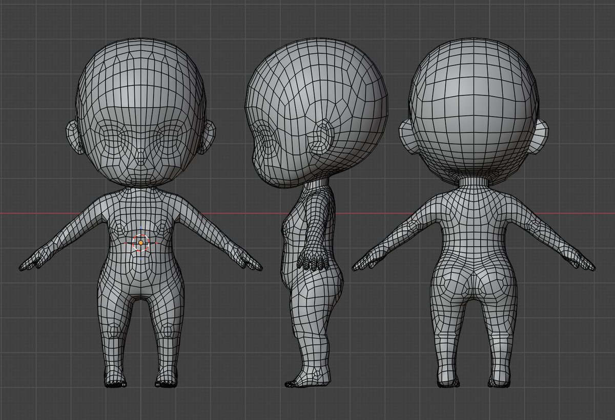 leo_3dcg's tweet photo. WIP

DAY 4

トポロジーは大まかにはこんな感じ
脇はこのままだと綺麗に動かないから修正して、残りは面の角度とか割りを調整してモデリングは完了！

#blender #b3d https://t.co/KYdtZ1MxYW