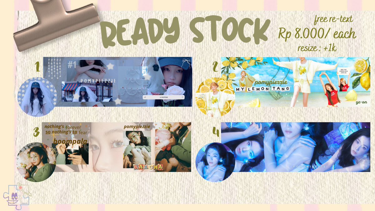 pomypiezzie's tweet photo. ꒰ help rt, thank you! ꒱

୨୧˚little pieces of happiness
welcome to pomypiezzie! our new layout collection is up now!✨

💌 8k/each
✏️ free retext
🎀 resize +1k 

𐙚 collection
- kpop 
- kitten
- ⁠cartoon
order : https://t.co/PlvhHkPLWi 💞
[ #bealanja ] https://t.co/axyIlfYpUb
