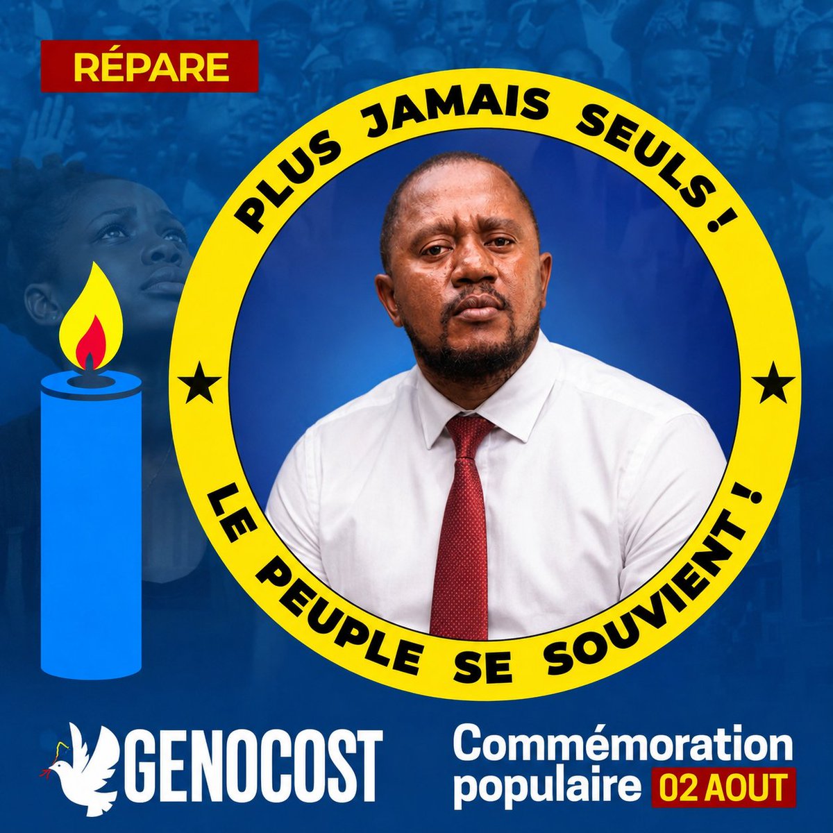 Adada_Mayaula's tweet photo. En ce jour de recueillement, nous honorons la mémoire de nos frères et sœurs victimes des massacres de plus de 10 millions des congolais massacre sous le silence de la communauté internationale.

Le peuple congolais se souvient et dit stop🖐️
Plus jamais seuls 
@Presidence_RDC https://t.co/56sflPSjyN