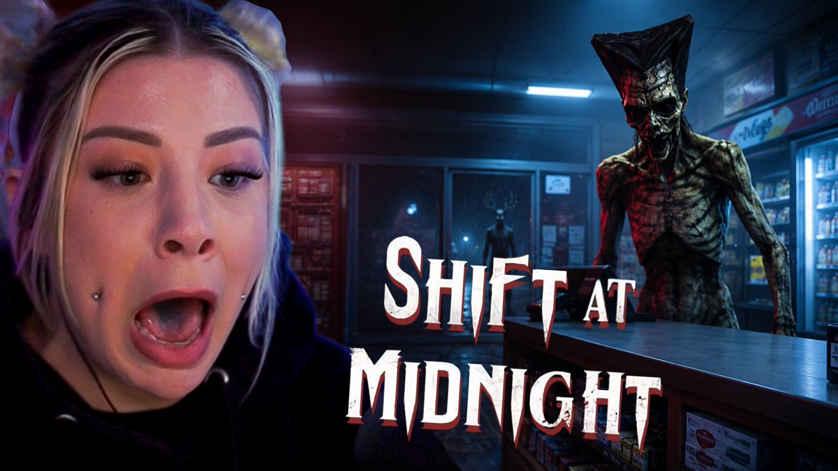 SKAvsTheWorld's tweet photo. NEW VIDEO! 🚨

Bella and I worked the midnight shift at the world’s least trustworthy convenience store—where some of the customers are doppelgängers pretending to be human.

We checked IDs, accused suspicious people and made several extremely professional decisions. 😂

Watch now: https://t.co/5UFNKBUZ5a

#ShiftAtMidnight #HorrorGaming #FunnyGaming