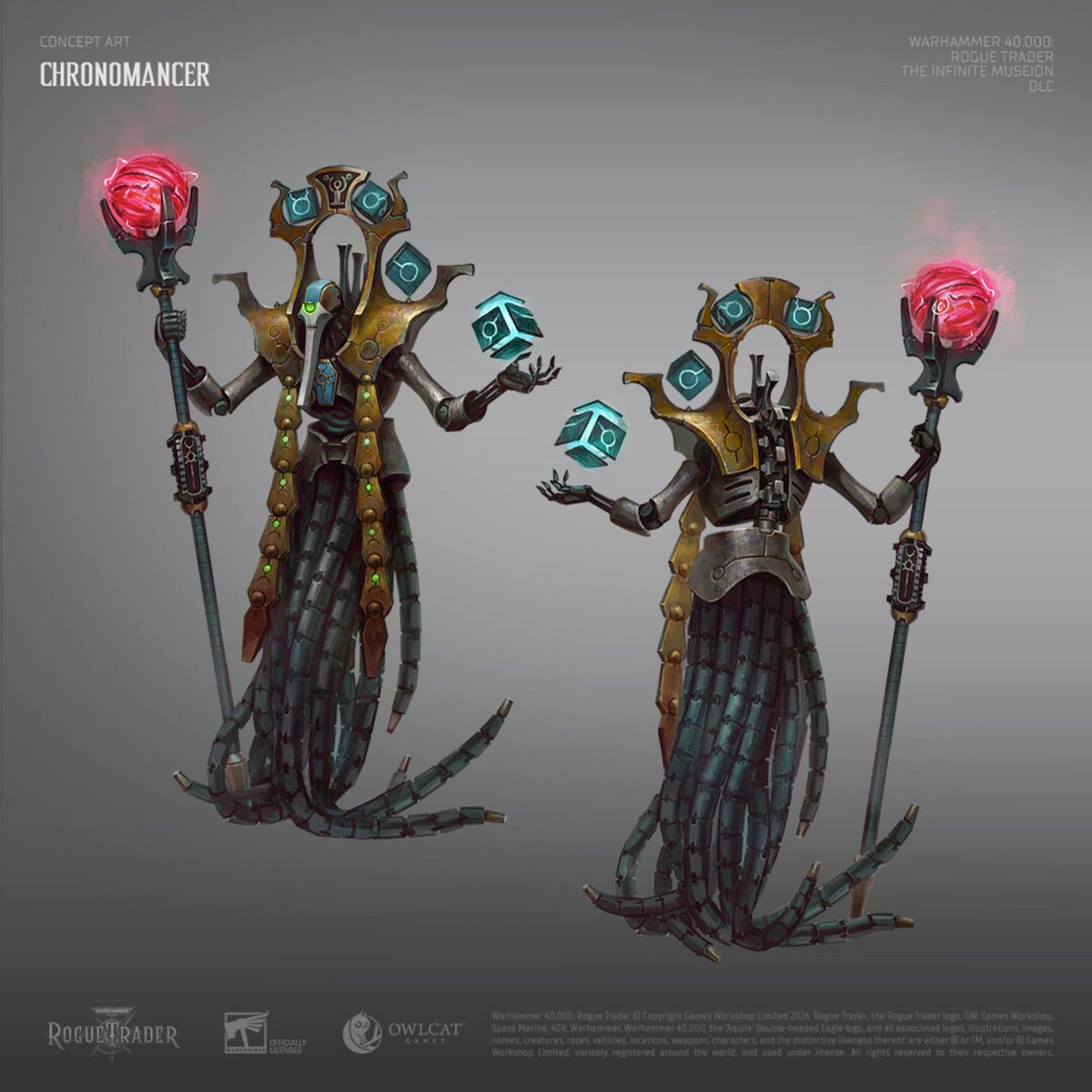 40KEternityGate's tweet photo. Chronomancer by Ivan Klimenko @IvanKlimenkoart
(IvanKlimenkoart)
https://t.co/0akRaCfsic
Commissions open, see X Profile

#Necrons #Cryptek  #Warhammer40000RogueTrader #RogueTrader #Owlcat #VideoGames #Xenos #WarhammerArt #Warhammer #Warhammer40K #40K https://t.co/e6ecPaBSif
