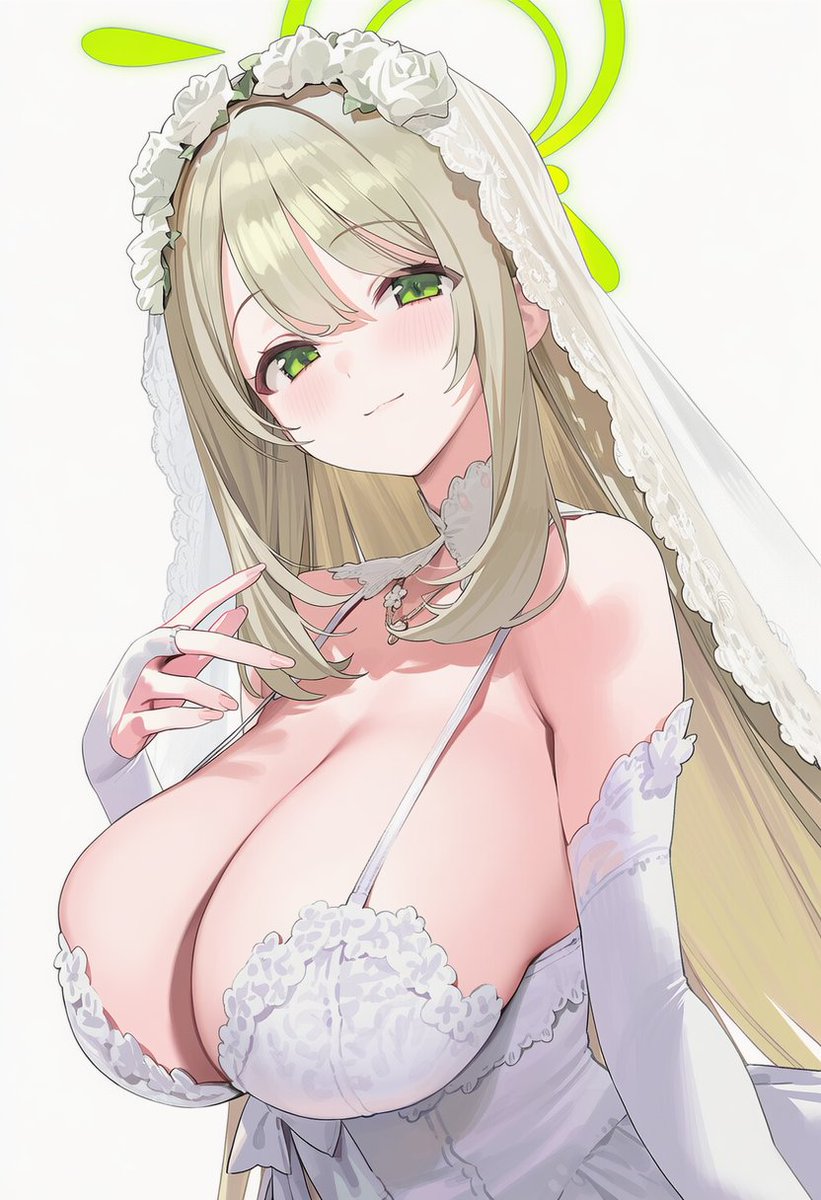 sarah_ai_illu's tweet photo. お嫁さんなノノミ                                                                                                                                                                                                                                                                        SFW