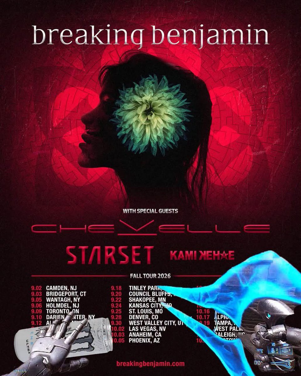 breakingbenbb's tweet photo. NORTH AMERICAN TOUR 🫶🏼 Energy sword &amp; white monster not included

tickets - https://t.co/qhMBS0fkhS

NORTH AMERICAN TOUR WITH Chevelle STARSET &amp; KAMI ★ KEHOE
#BreakingBenbb https://t.co/gQLYYkrih6