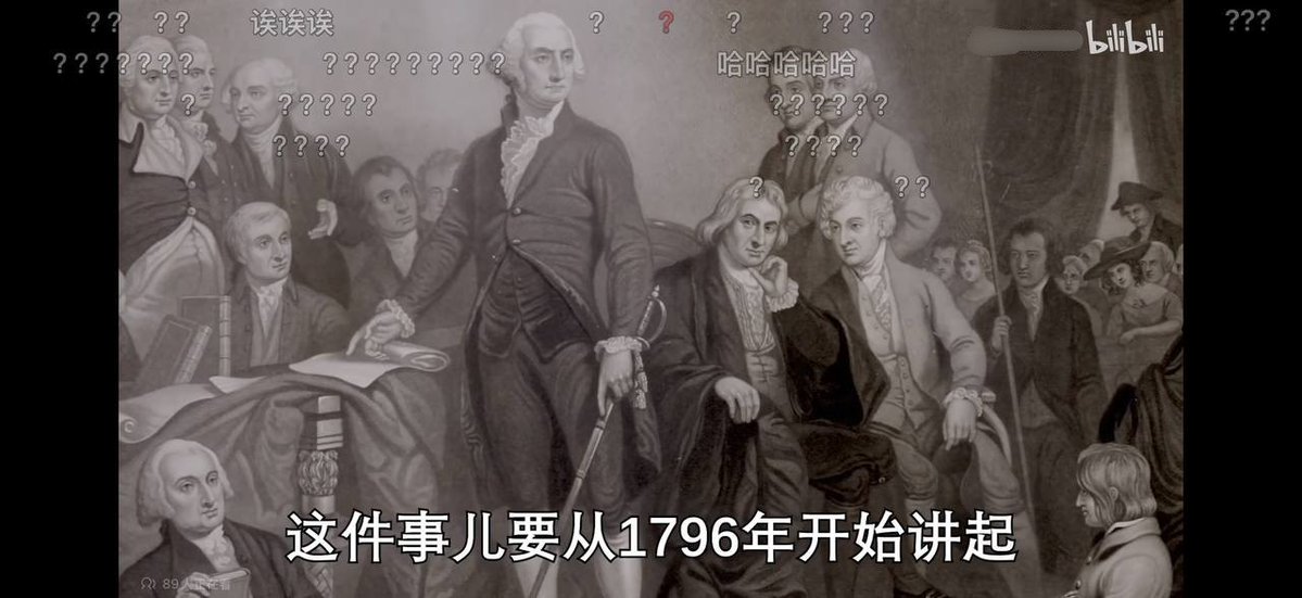 whyyoutouzhele's tweet photo. “你说的是美国还是中国”

近日，某网友在一段介绍美国总统任期制度的视频中，讲述为什么美国总统只能干两届？

视频中，作者多次表示：
“今天有人突破任期，明天就有人终身执政，后天还会有人搞血缘世袭”
“伟人站起来了，人民就跪下去了”
“不要相信人性，要相信制度”
并称特朗普即使想再次连任，除非能够“修改美国宪法，废除任期限制”，否则也必须到点交权，不能“赖着不走”。

这些说法迅速引发中国网友对习近平的联想。
视频播放到“权力被某个家族世代垄断”“修宪连任”等片段时，画面上密集出现“？”“？？？”和“哈哈哈”等弹幕。
目前相关弹幕已被删除