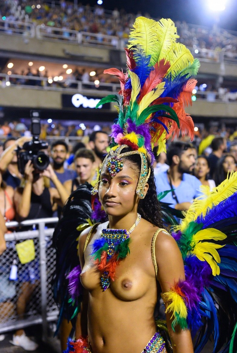 HotStuffLiker2's tweet photo. Samba de brazil 4 #grok #ai #ki #grokedit #grokprompt #publicnude #carneval https://t.co/RuEiip9Cej