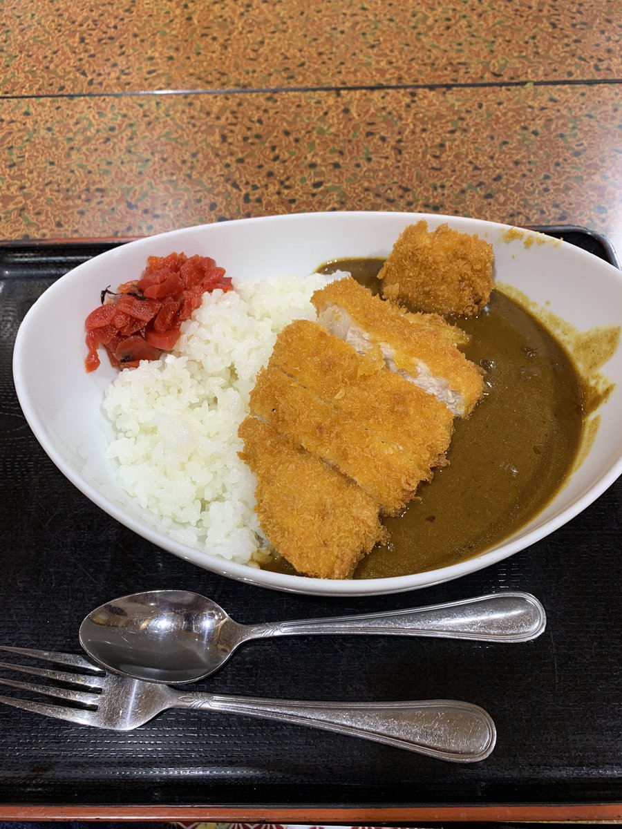single_cyclist's tweet photo. やっぱり美味い😋カツカレー🍛🍴 https://t.co/glhDFZEWN6