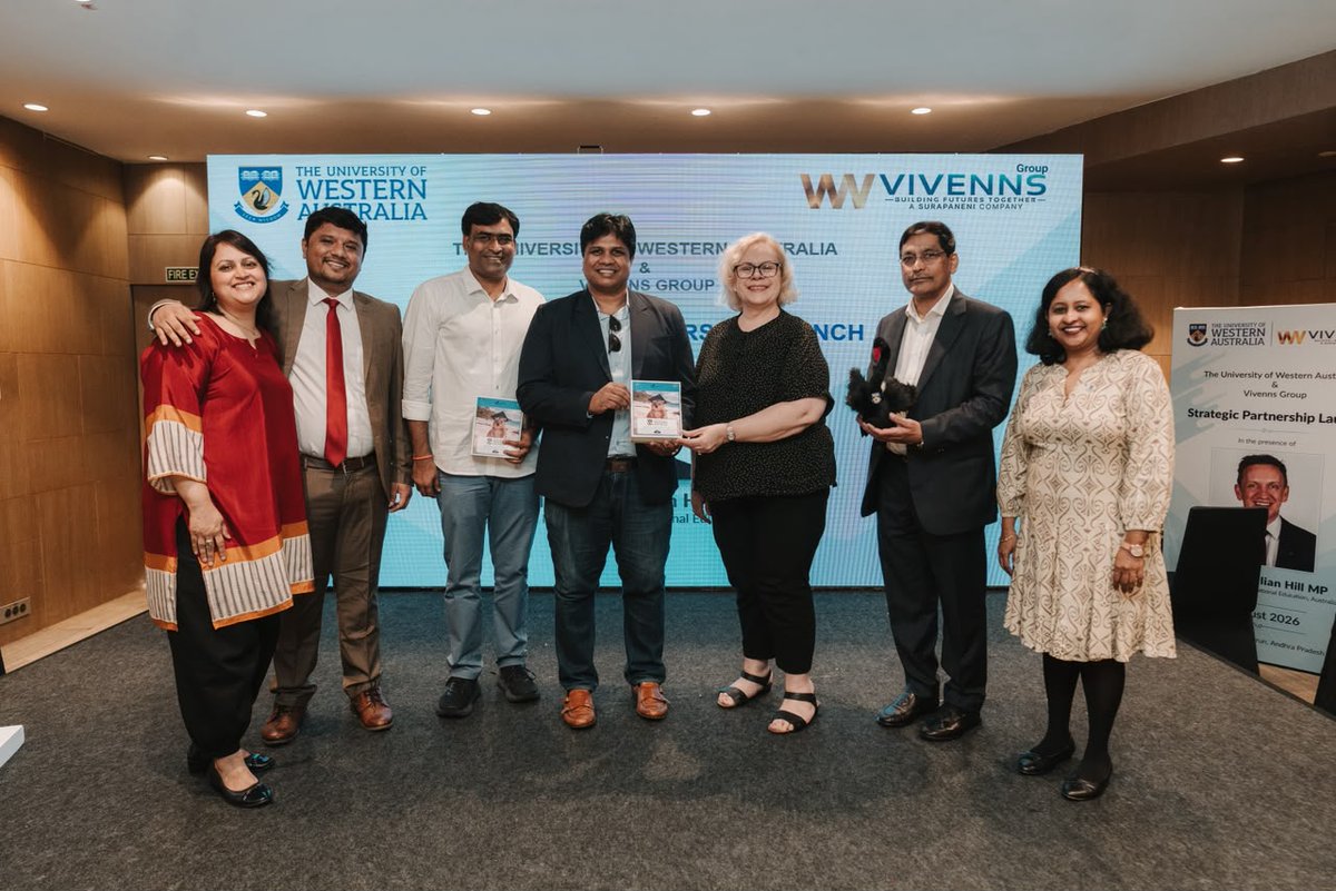 uwaindia's tweet photo. A key step in strengthening Australia-India education ties, UWA's collaboration with HCLTech &amp; Amaravati International Education City connects global academic excellence with industry needs, positioning Guntur &amp; Vijayawada as emerging centres for education &amp; innovation.
#UWAIndia https://t.co/IilDeRhCfP