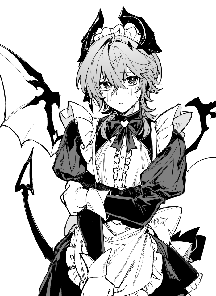 pokopoko_mon's tweet photo. いわれるがままにメイド服着てくれてるドゥくん https://t.co/c2kaJggcIH