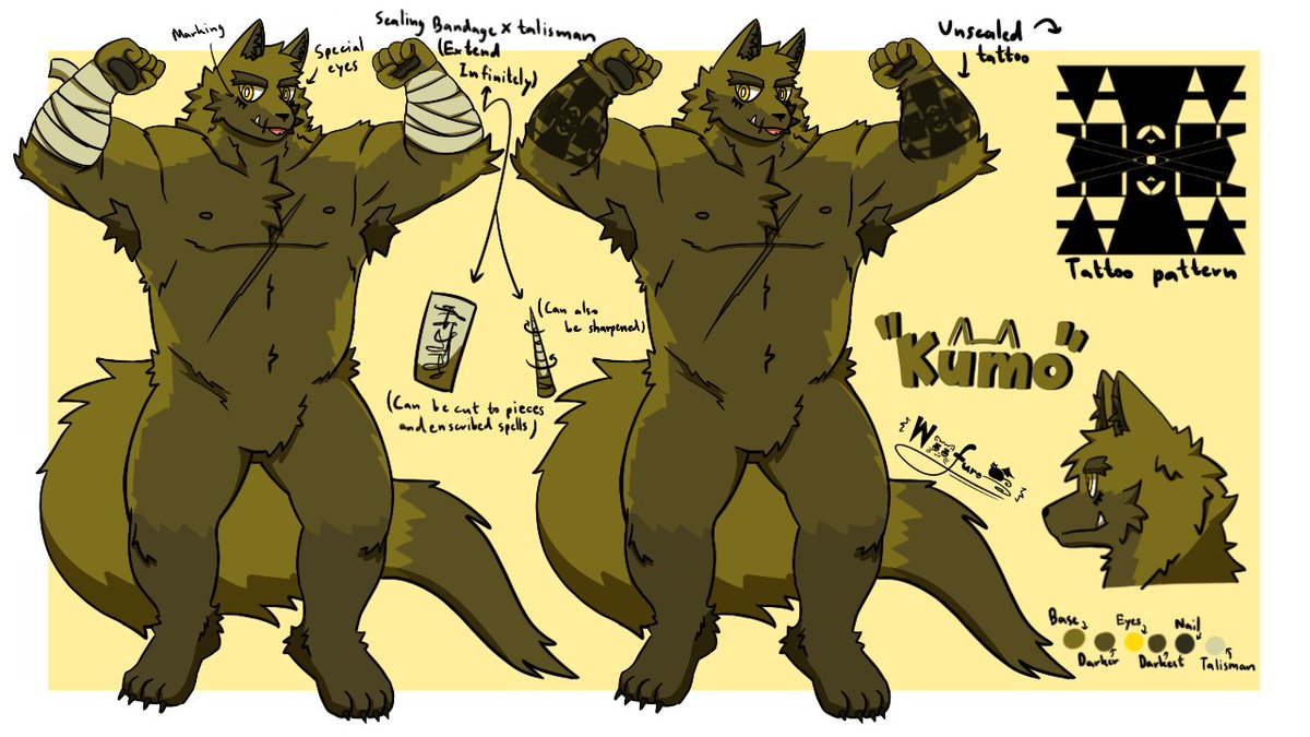 WooFuro's tweet photo. Kumo Ref Sheet (OC) https://t.co/PQglt8Lv7N
