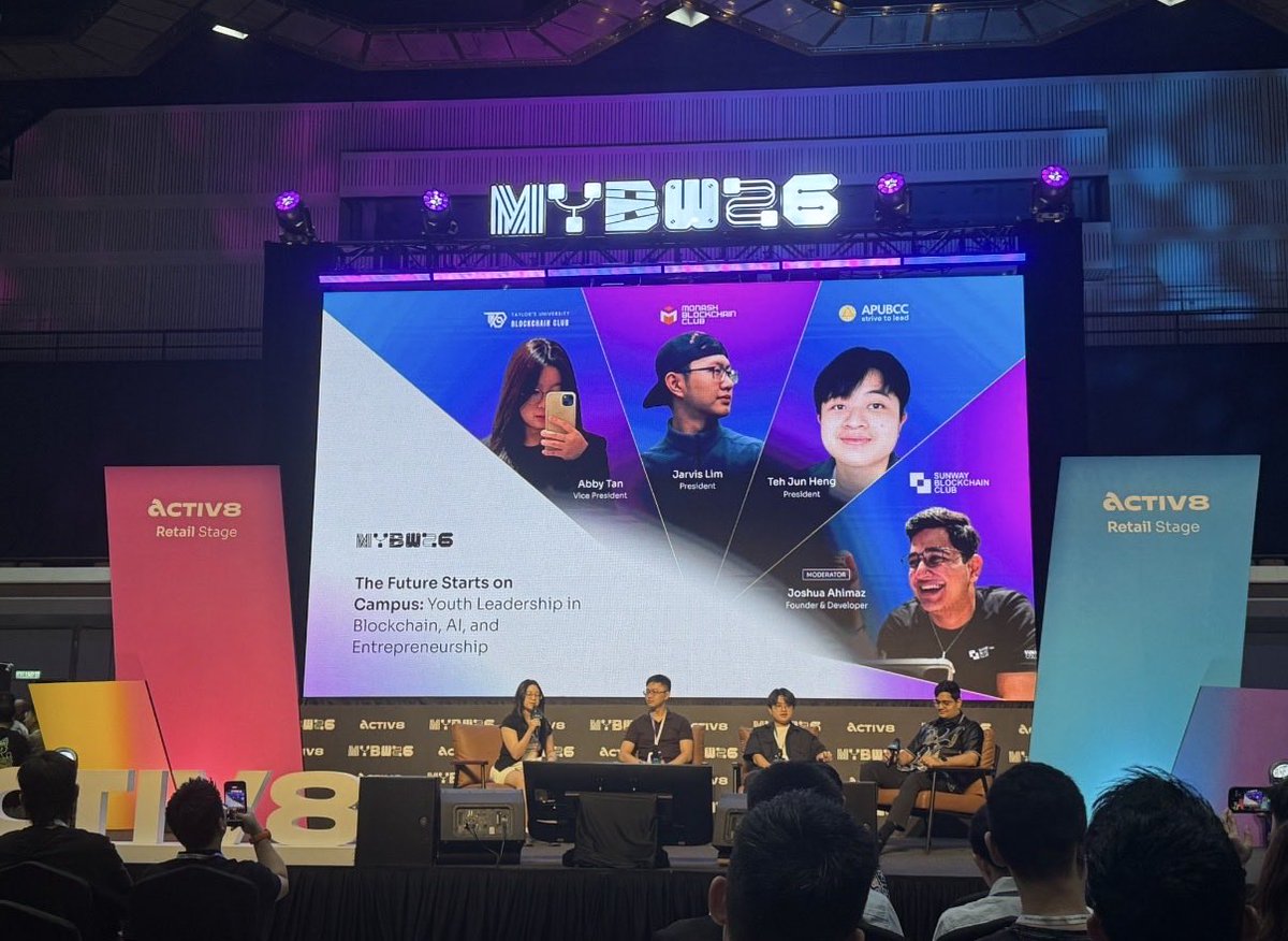 bmcrypto8899's tweet photo. Spent the day meeting builders, founders, traders, and creators at @MalaysiaBCW 2026

Events like this remind me that Web3 is more than charts and markets, it’s about people, collaboration, and long-term vision.

Grateful for all the conversations. till next year! 🚀 https://t.co/5Xm27z1IVb