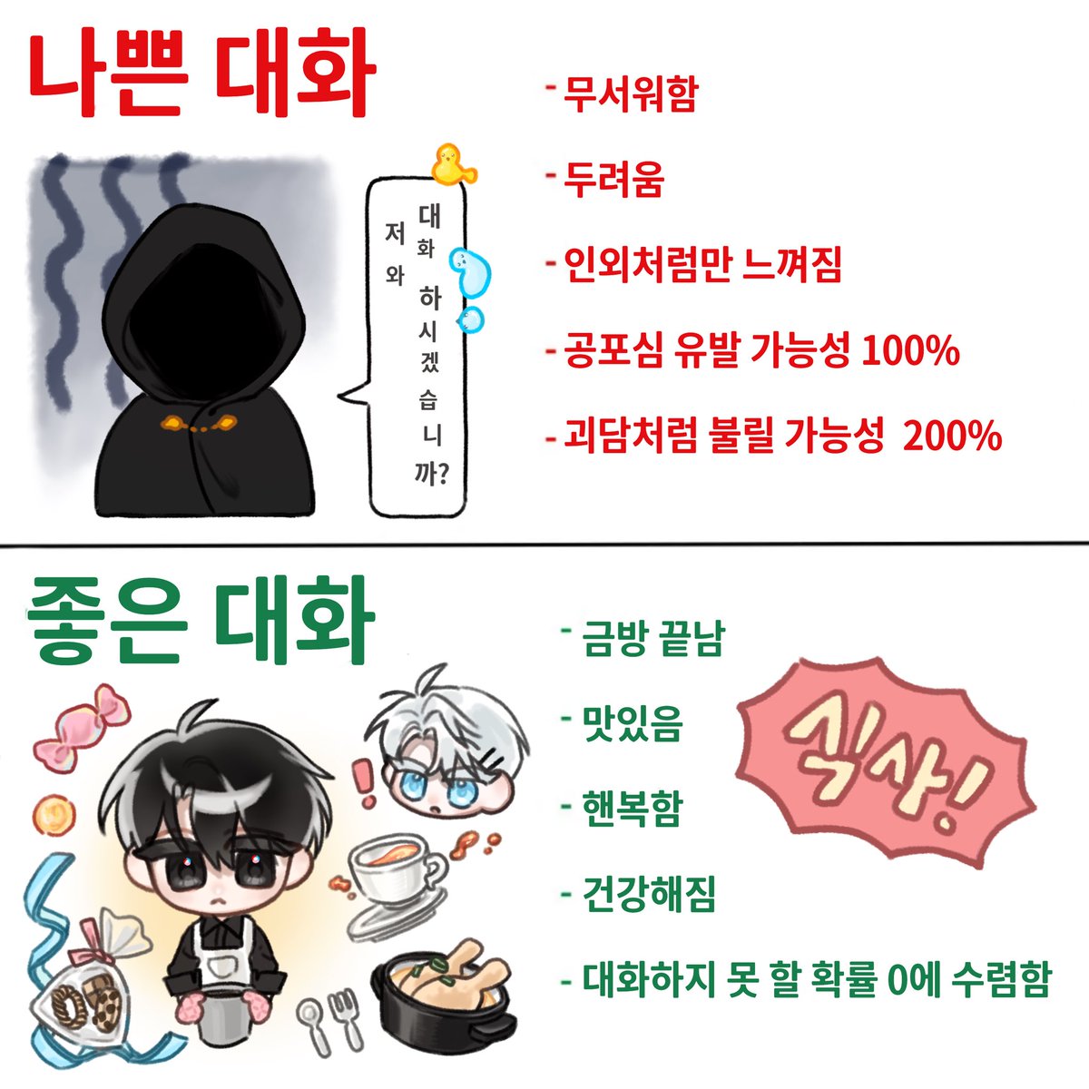 unc0_p's tweet photo. #던그화
좋은 대화 https://t.co/daUaY1ymH3