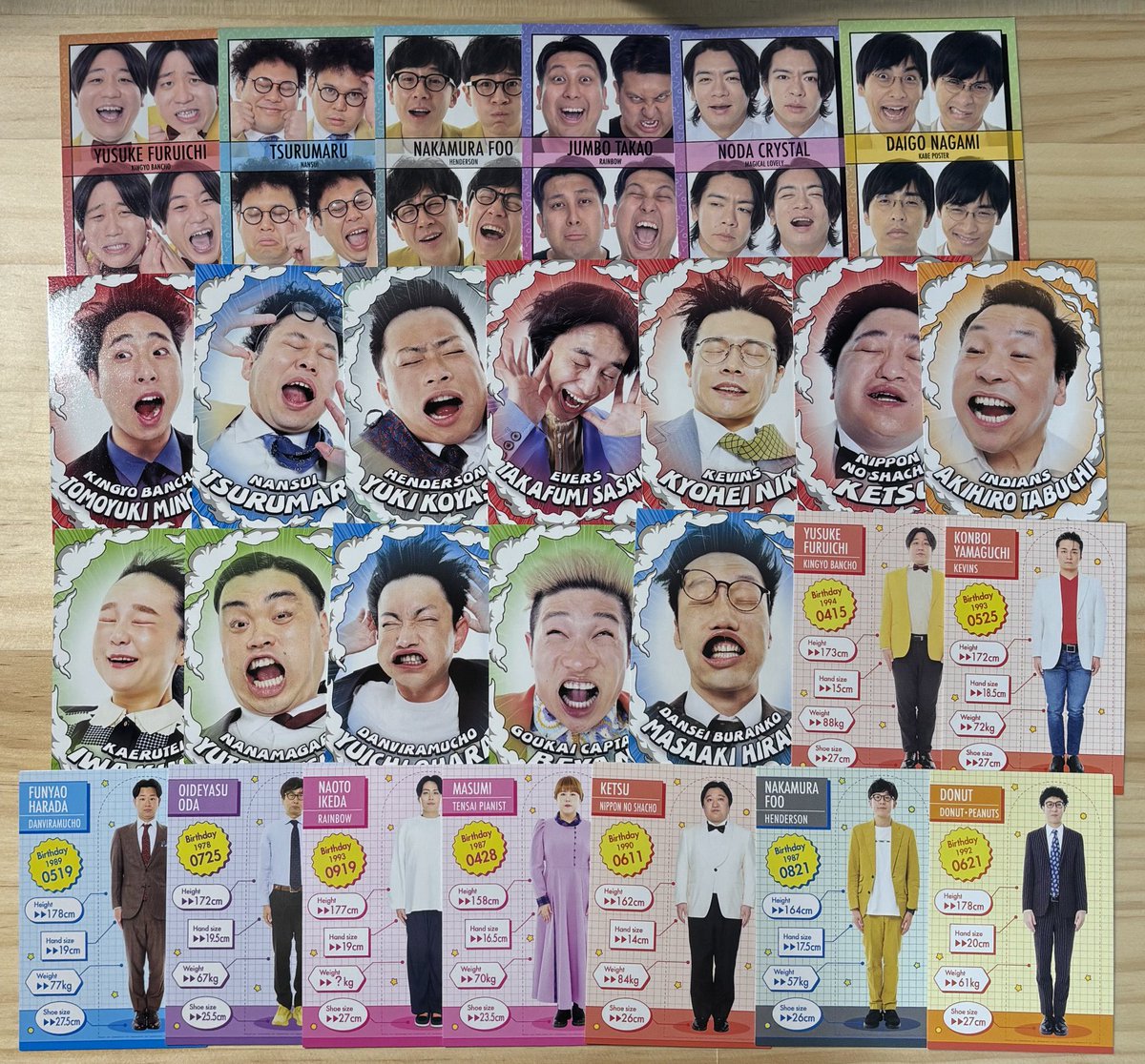 kob0sz's tweet photo. よしもとコレカ　交換　5th.6th.7th

【求】めぞん　ダブルヒガシ

【譲】画像のもの

n:1、異種など可⭕️
郵送希望です📮
お気軽にお声がけください https://t.co/PKrm1PrwMq