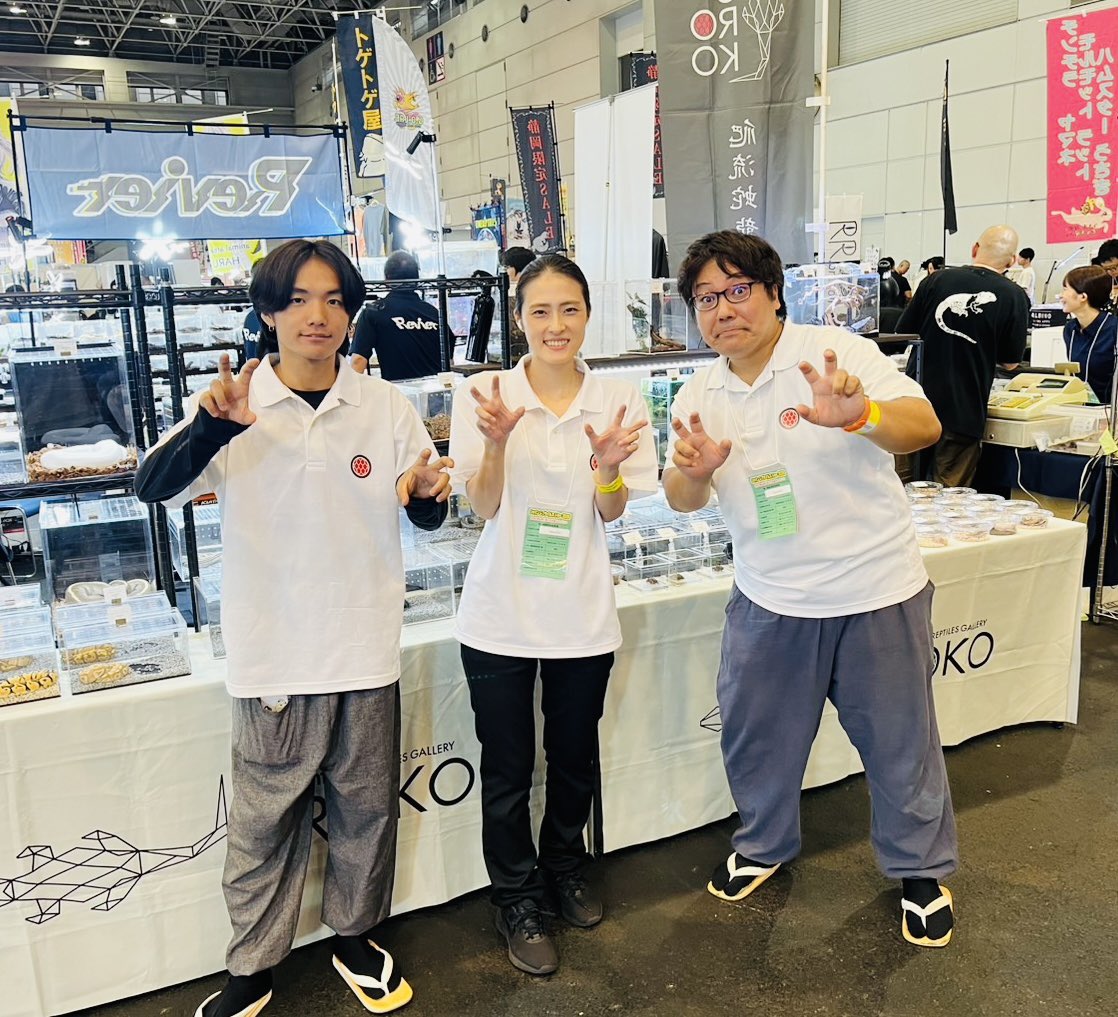 Axanthic_UROKO's tweet photo. 𓆈夏レプご来場の御礼𓆈

『ジャパンレプタイルズショー2026Summer』2日間Axanthicのブースに遊びにいらしてくれた方、お迎えいただいたお客様、誠にありがとうございました！

地元開催ということもあり、たくさんのお土産を頂戴した多くの方々には、いつも本当に感謝いたします✨

また、開催して下さった主催者様、関係者の皆様心より御礼申し上げます。

新しいご家族様の元へ旅立って行った生体達に関しまして、何かご不明な点がございましたら、何なりとお申し付けください✰

また次回のイベントにて皆様にお会いできるのを楽しみにしてます♪