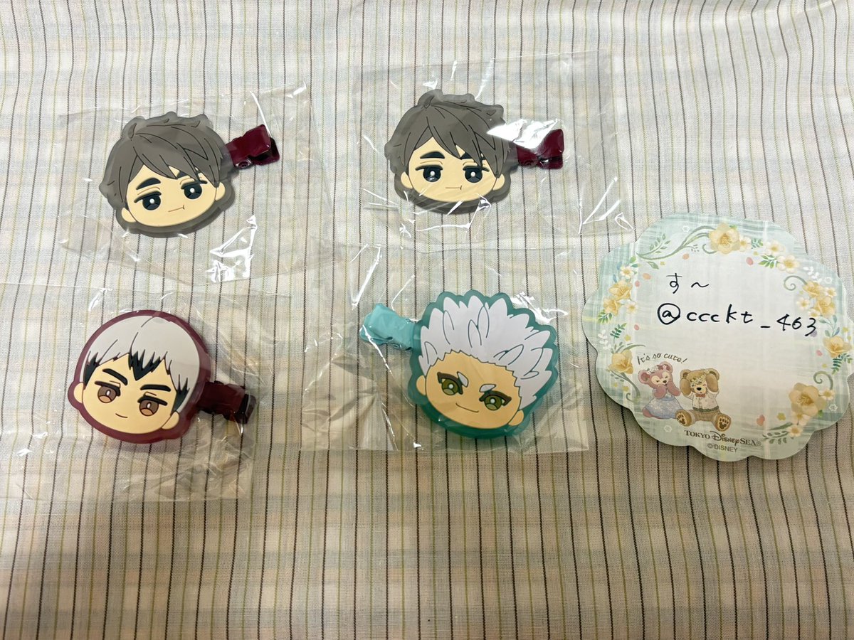 ccckt_463's tweet photo. 【交換】ハイキュー みにコレ 前髪クリップ Vol.4

譲▶︎宮治2 北 星海

求▶︎角名>宮侑

後日池袋手渡しor郵送交換
角名優先で探しております
よろしくお願いいたします。 https://t.co/QQOfyrDXPU