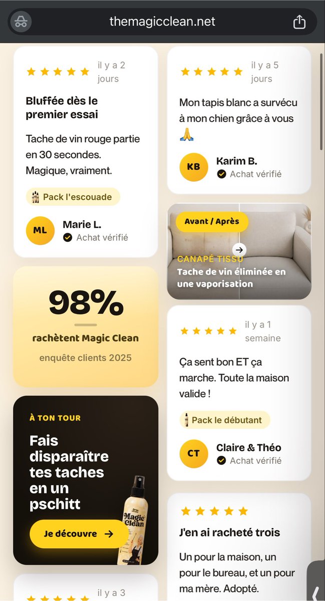 Onlytruth___fr's tweet photo. Je vois que les tweets sont pris en compte côté #magicclean 🫢 les vidéos de la boisson sans alcool et l’avis sur le fait que le produit est acheté à chaque Noël par la famille aussi 😂 #poupettekenza à ce rythme, il va falloir nous payer https://t.co/hoKoHzxUNR