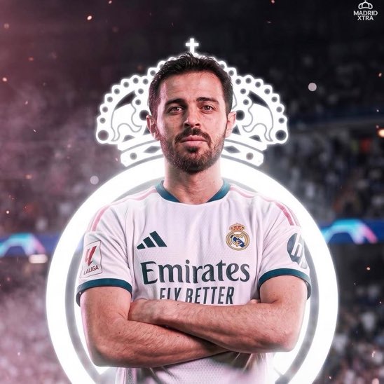 MadridXtra's tweet photo. ❗️Bernardo Silva begins his Real Madrid career TOMORROW. https://t.co/7cckOm0Iim